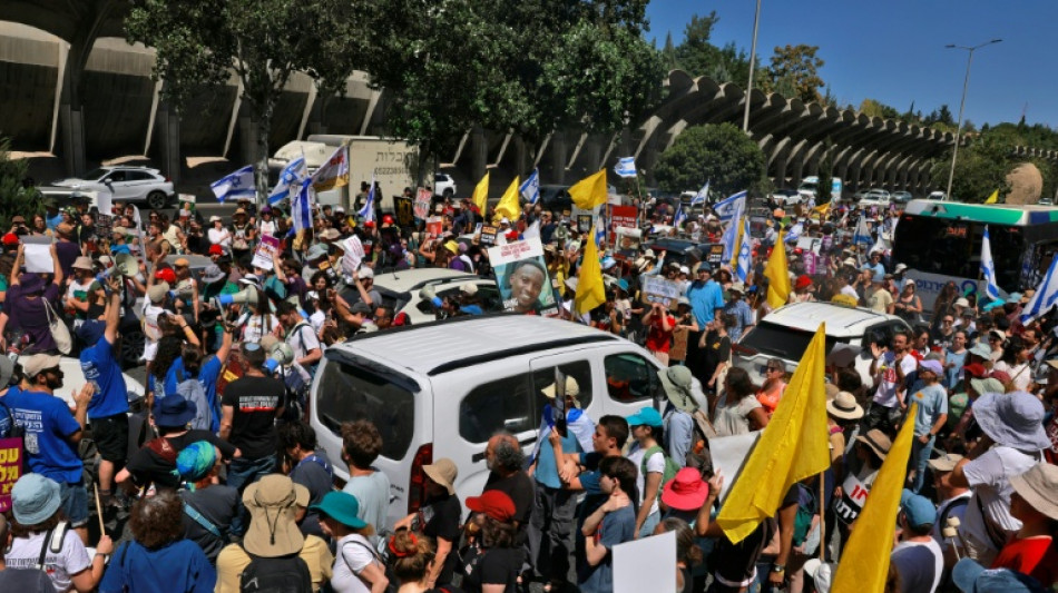 Proteste in Israel für Ende des Krieges im Gazastreifen und Freilassung der Geiseln