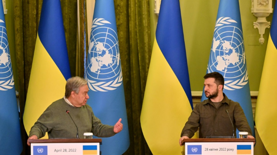 Kiew w&auml;hrend Besuchs von UN-Generalsekret&auml;r Guterres unter Raketenbeschuss 