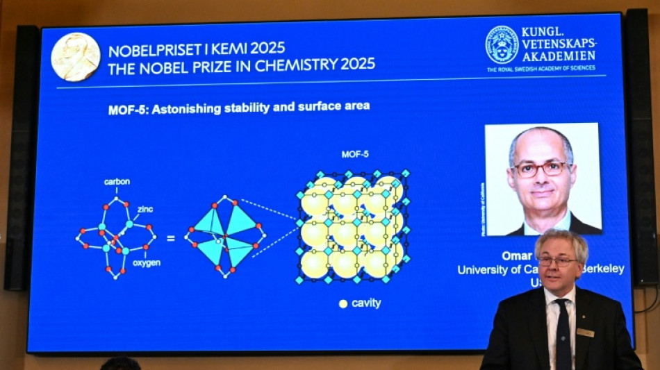 Nobel de Química premia trio por pesquisas sobre novas estruturas moleculares