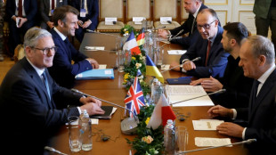 Gemeinsamer Solidarit&auml;ts-Besuch von Merz, Macron, Starmer und Tusk in Kiew