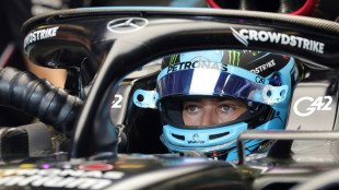 Russell fastest as Verstappen has problems