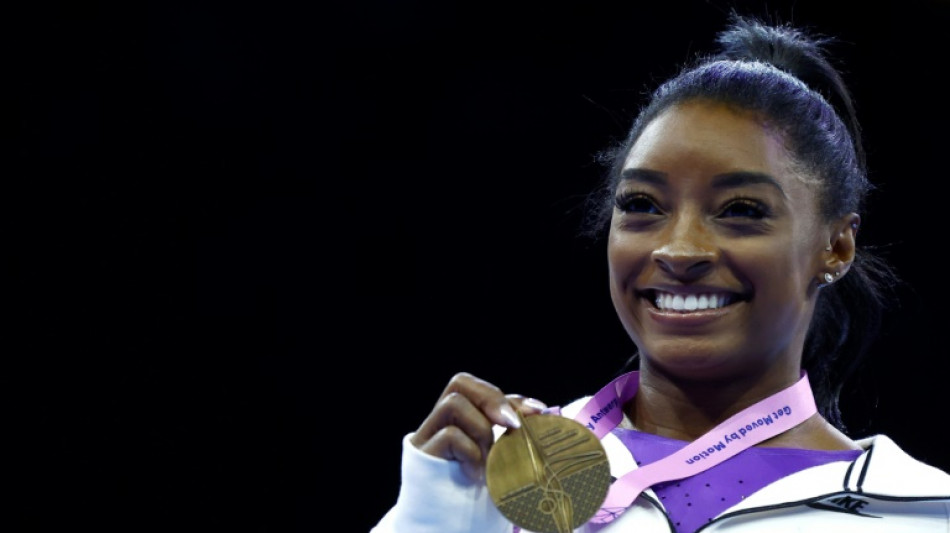 Gymnastique: 22e titre mondial pour Simone Biles, en or &agrave; la poutre