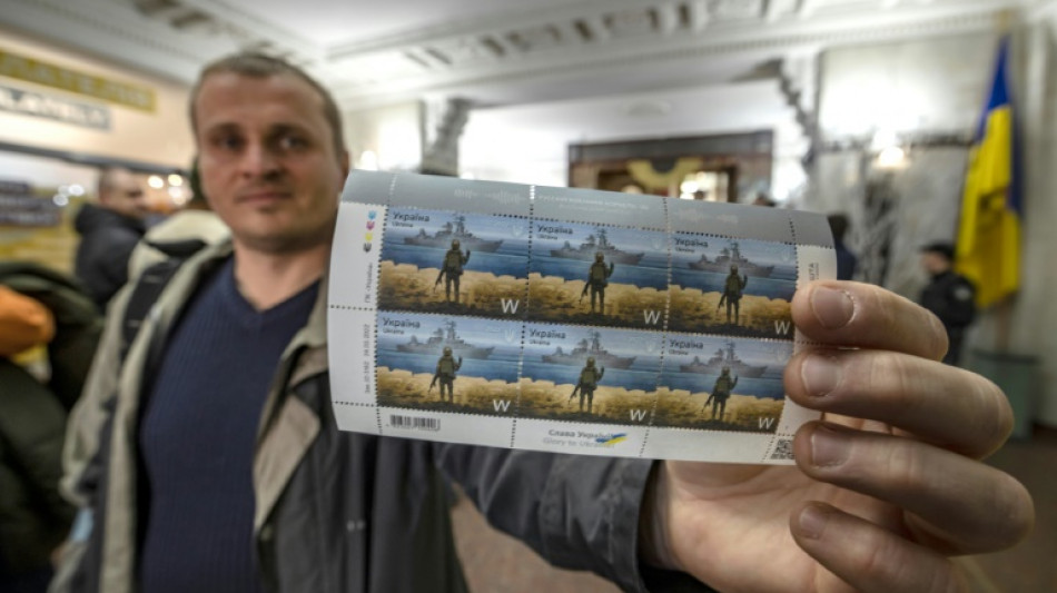 Kriegs-Briefmarke wird zum Sammlerst&uuml;ck in der Ukraine