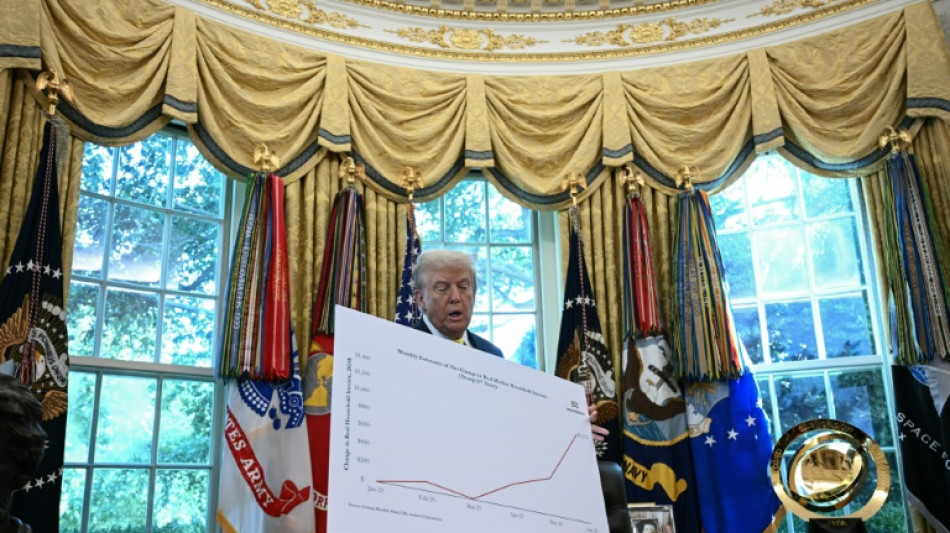 Trump präsentiert Grafiken zu vermeintlicher Fälschung von Arbeitsmarktstatistik