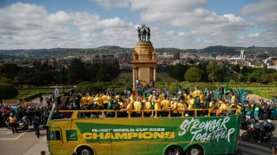 Rugby: les champions du monde sud-africains entament une tourn&eacute;e pour c&eacute;l&eacute;brer leur victoire