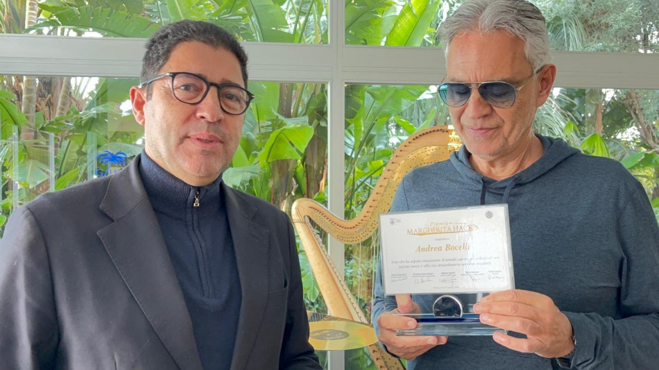 Bocelli si aggiudica il Premio Margherita Hack