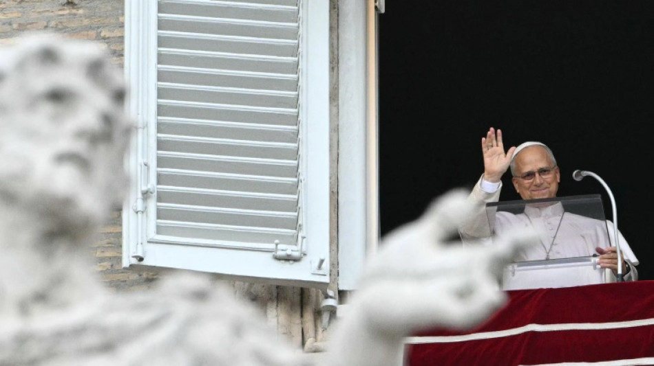 El papa saluda a la multitud en el Vaticano, por primera vez desde su operaci&oacute;n de c&aacute;ncer
