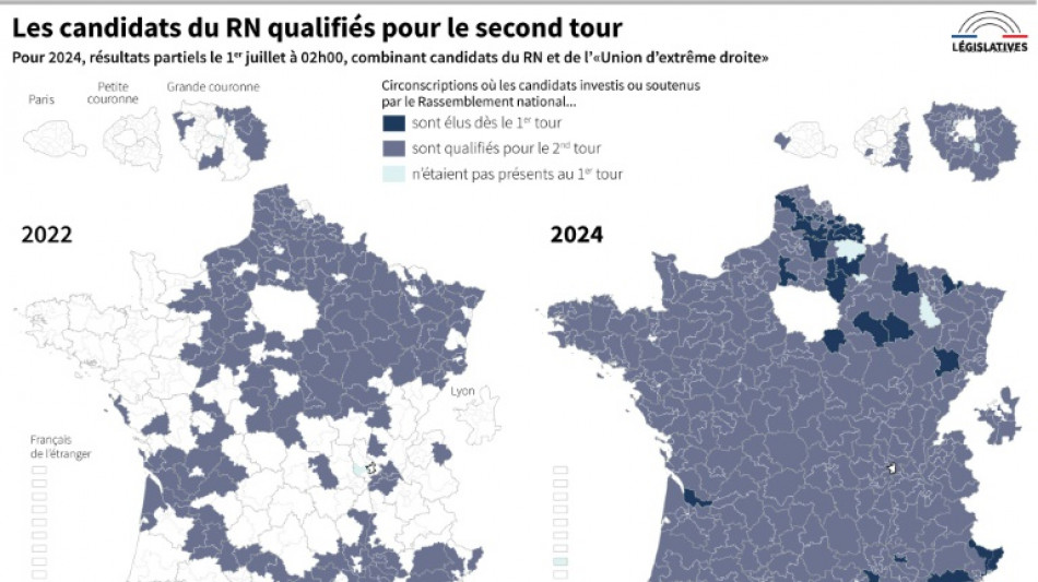 L&eacute;gislatives: pour &eacute;viter une majorit&eacute; absolue au RN, les d&eacute;sistements se multiplient pour le second tour 