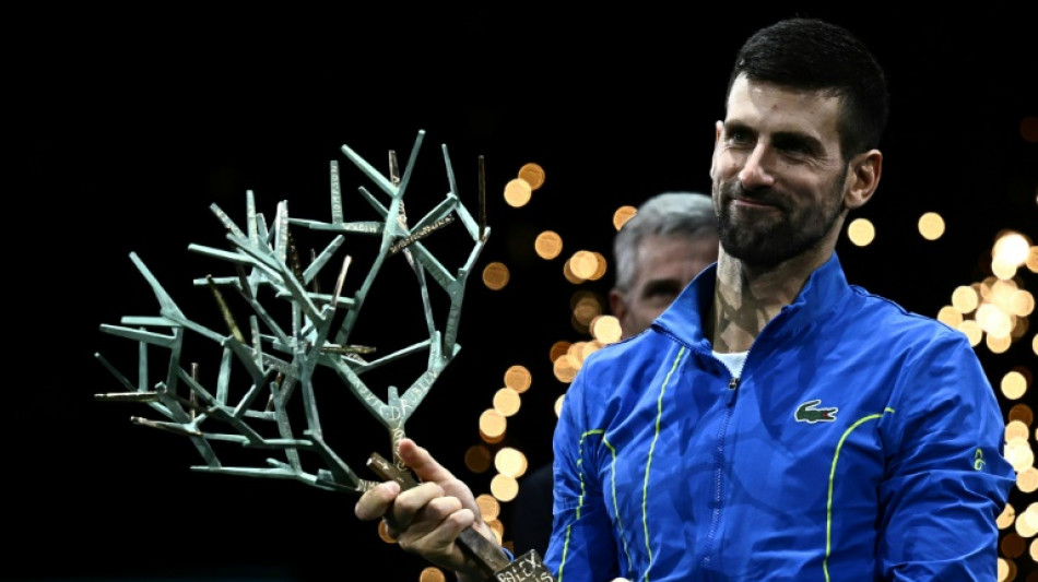 Djokovic sinks Dimitrov for seventh Paris Masters title