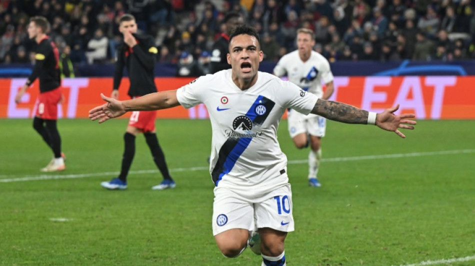 Martinez fires Inter past Salzburg and into Champions League last 16