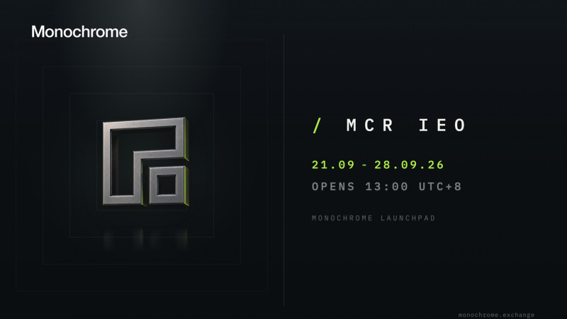 Multi-Asset Trading Venue Monochrome Exchange Announces IEO of Its Native Token, $MCR