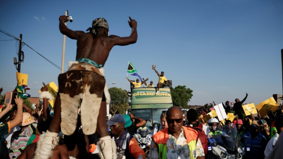 World-Cup winning Springboks get roaring welcome in Soweto 
