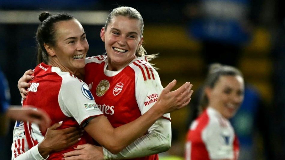 Arsenal resist Chelsea rally to reach women's Champions League semis